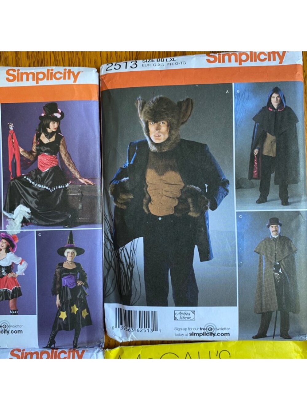 Simplicity Costume Pattern 2499 2513 2502 McCalls M4622 Bo Peep L XL UNCUT Lotx4 - Picture 2 of 12